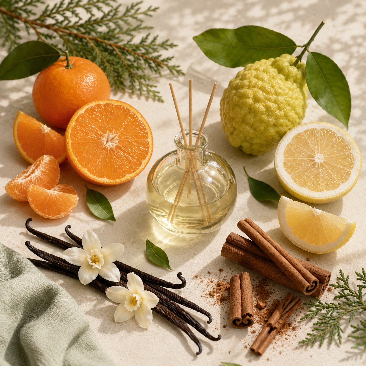 Duftmischung Santa Claus mit Tangerine, Ceylon Zimt, Zedratzitrone und Vanille Absolue