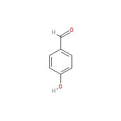 Strukturformel von 4-Hydroxybenzaldehyd