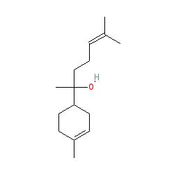 Strukturformel von Alpha-Bisabolol