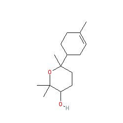 Strukturformel von Alpha-Bisabololoxid A