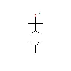 Strukturformel von Alpha-Terpineol