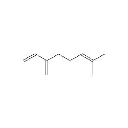 Strukturformel von Beta-Myrcen