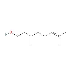Strukturformel von Citronellol