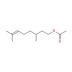 Strukturformel von Citronellylacetat