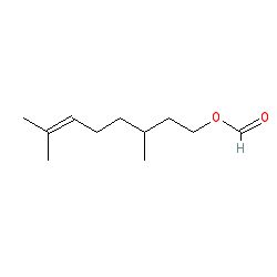 Strukturformel von Citronellylformiat
