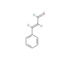 Strukturformel von E-Zimtaldehyd