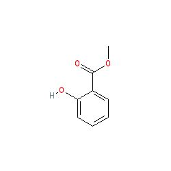 Strukturformel von Methylsalicylat