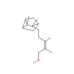 Strukturformel von Z-Alpha-Santalol